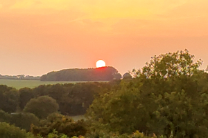 Sunset in Wiltshire, UK